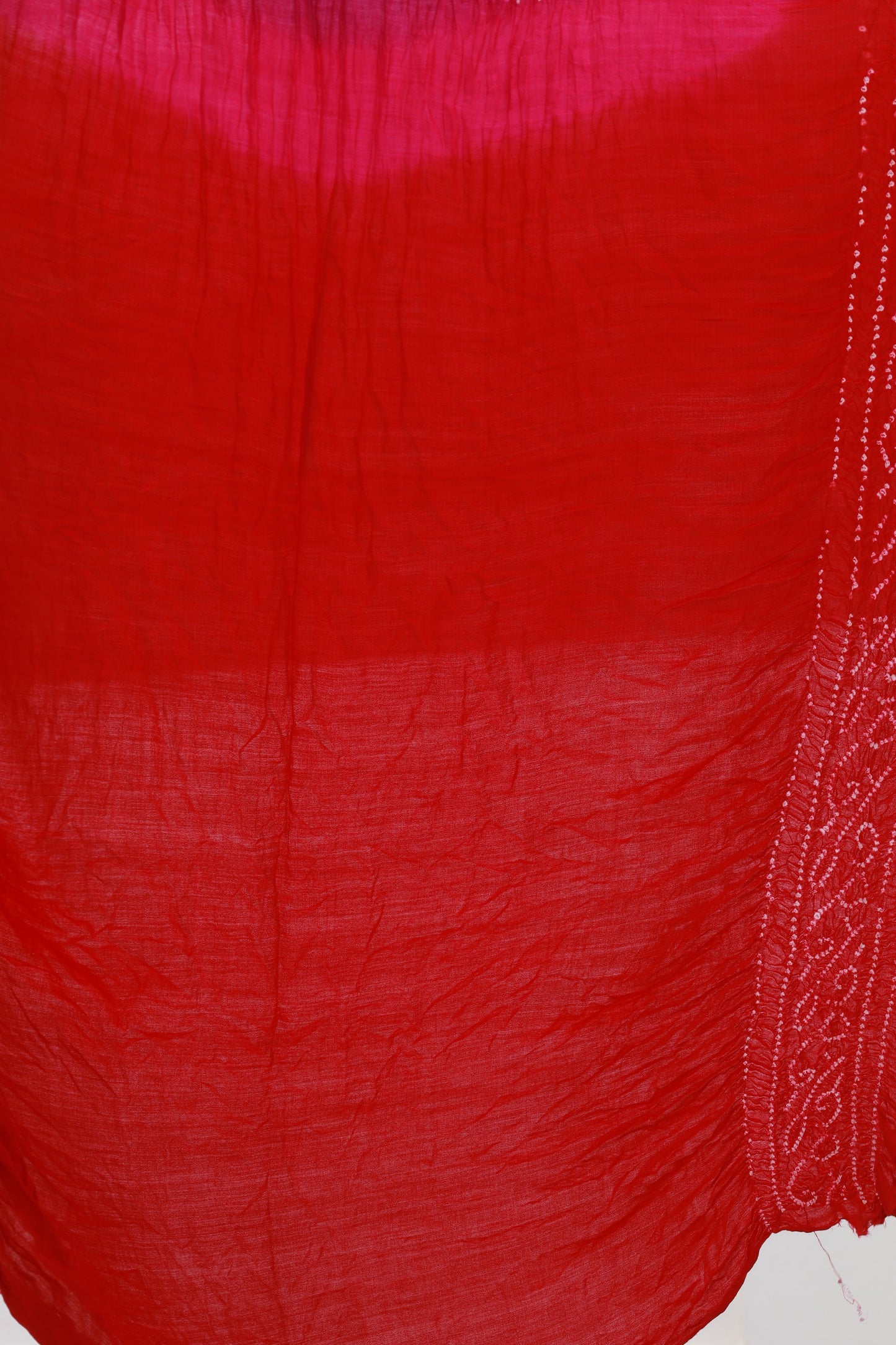 Rai Bandhani Silk Saree with Zari Pallu