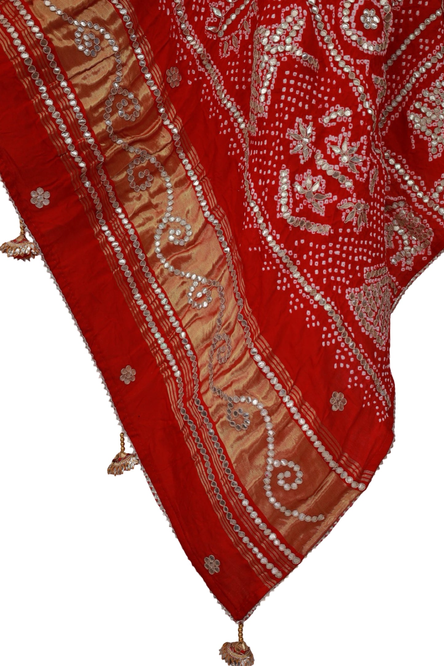 Bandhani Dupatta with Gotapatti Handwork