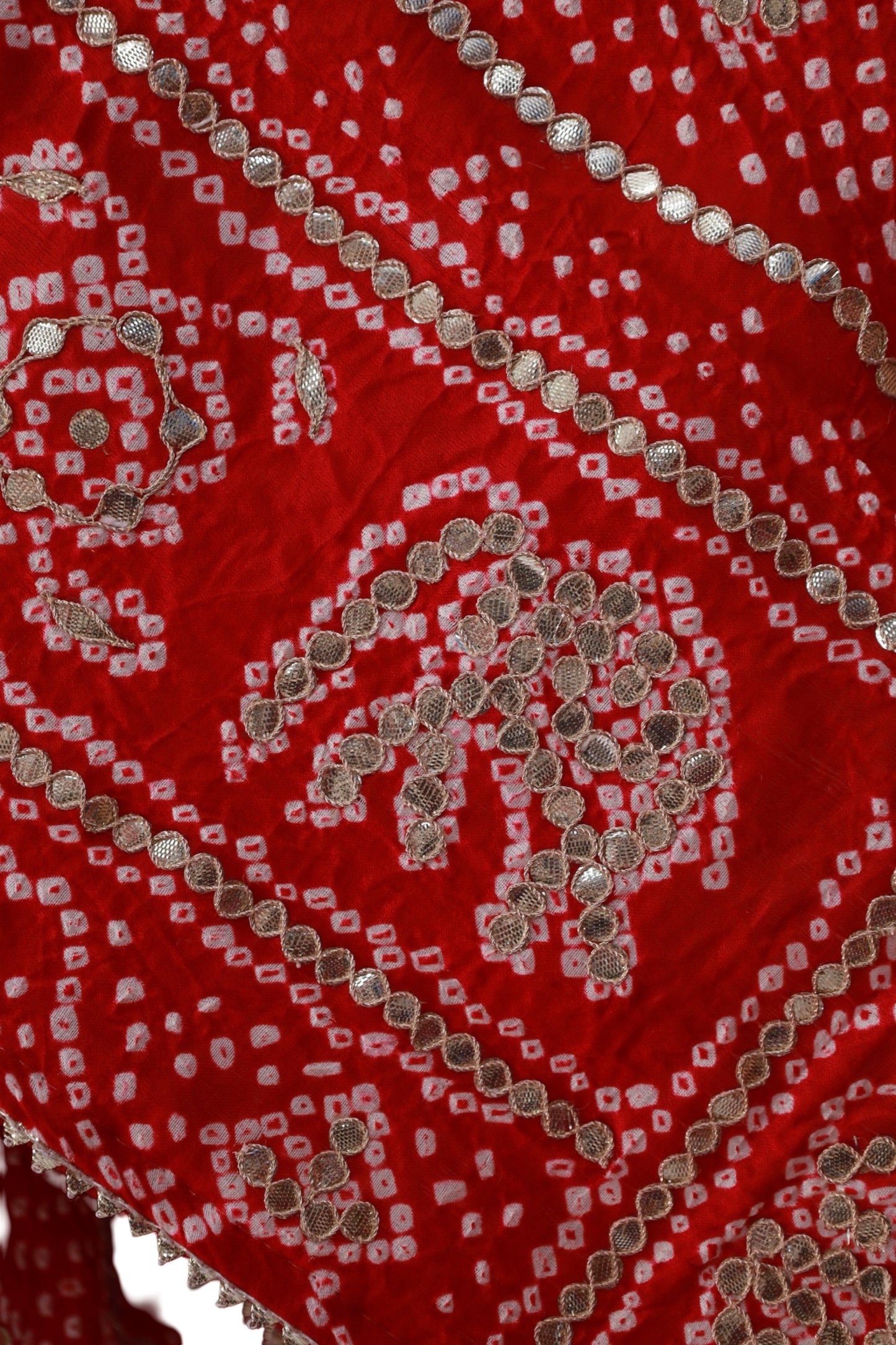Bandhani Dupatta with Gotapatti Handwork