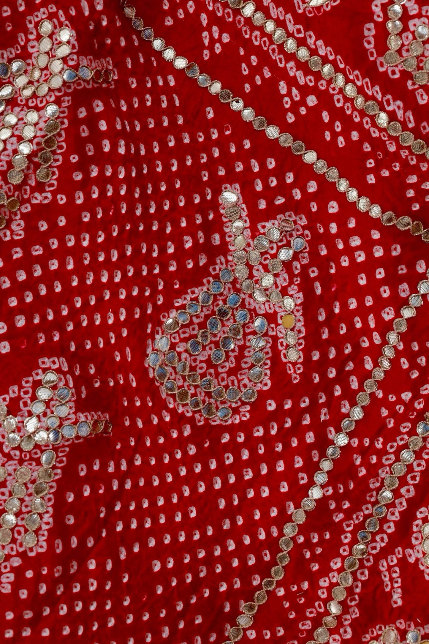 Bandhani Dupatta with Gotapatti Handwork