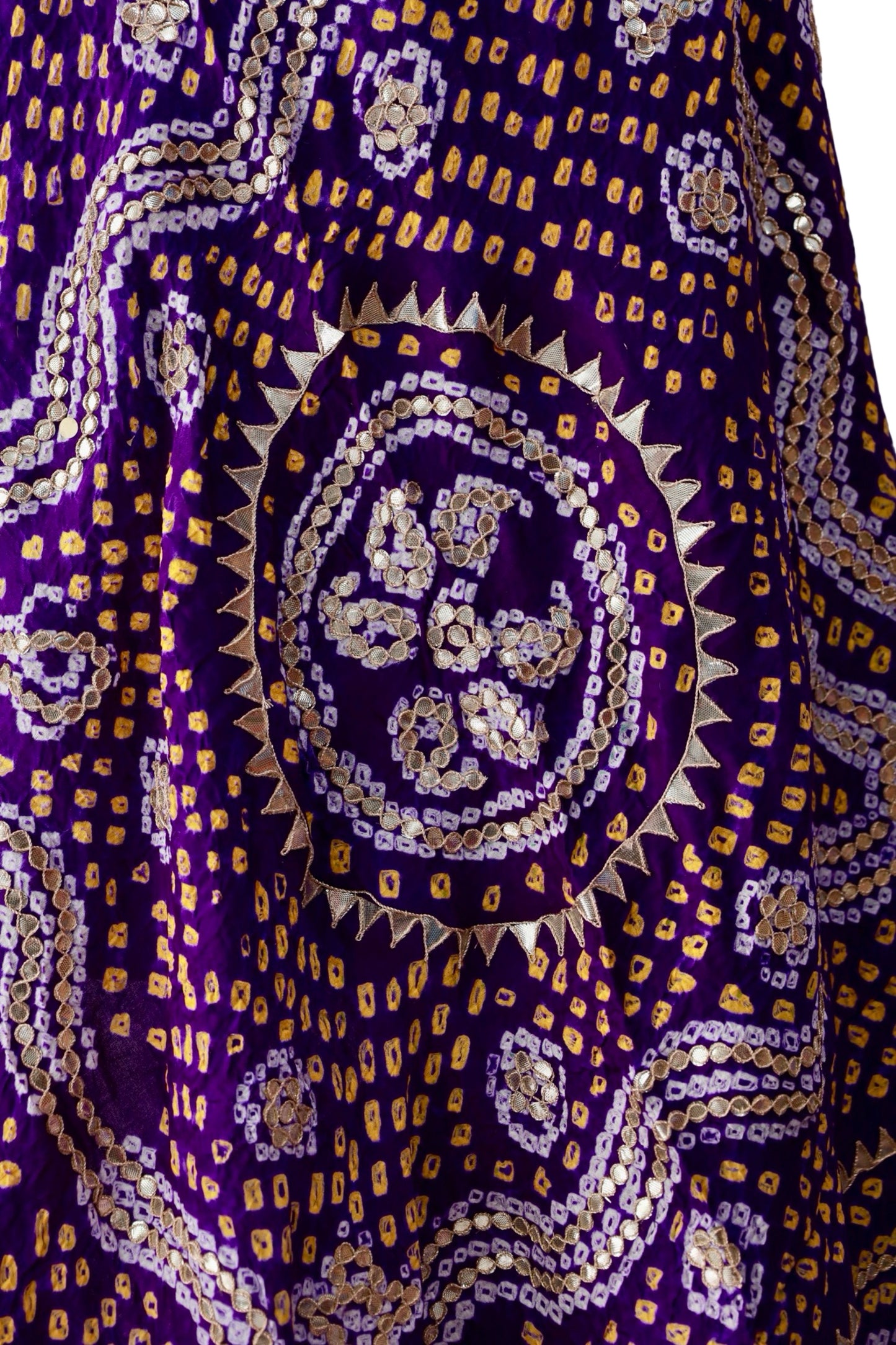 Bandhani Dupatta with Gotapatti Handwork