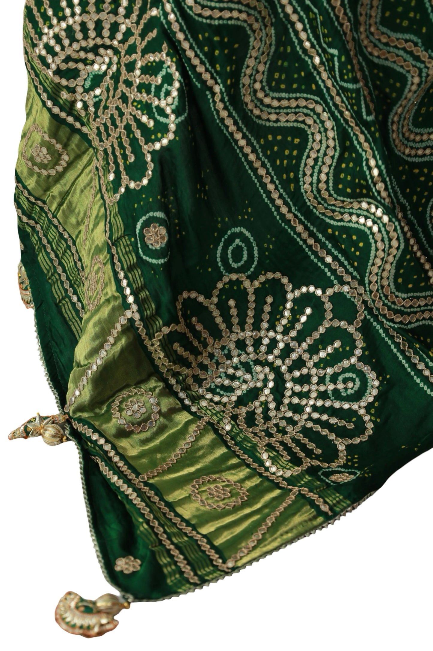 Bandhani Dupatta with Gotapatti Handwork