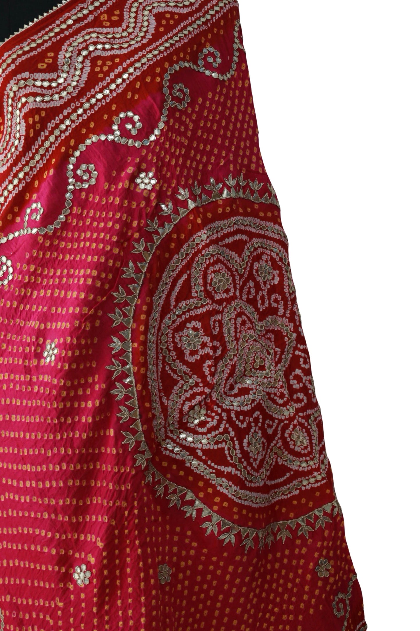 Bandhani Dupatta with Gotapatti Handwork