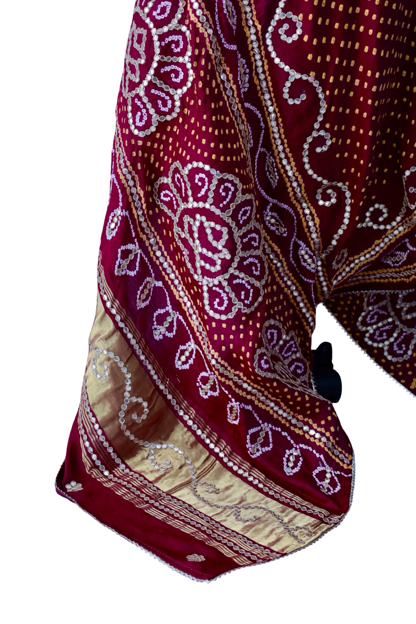 Bandhani Dupatta with Gotapatti Handwork