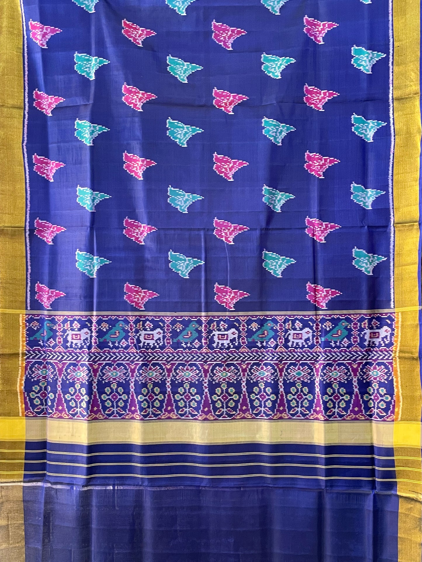 PATOLA SINGLE IKKAT SILK SAREE