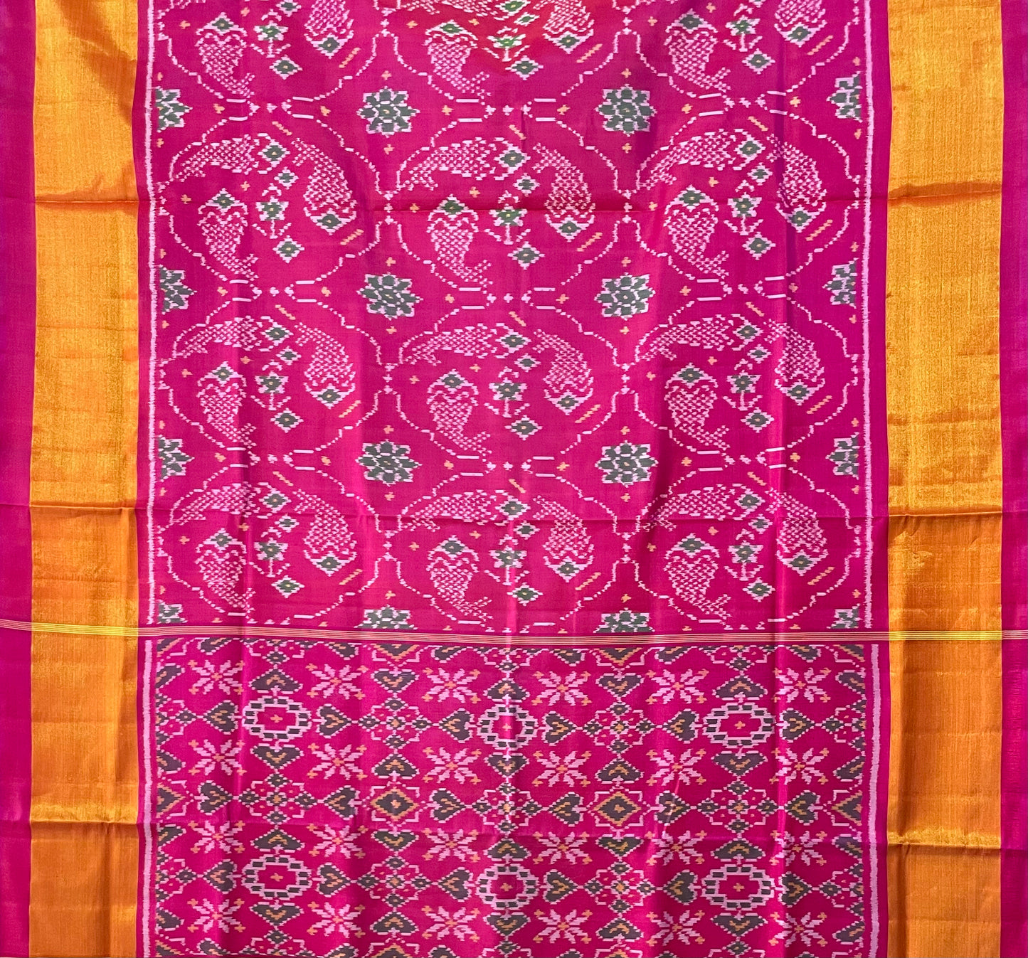 PATOLA SINGLE IKKAT SILK SAREE