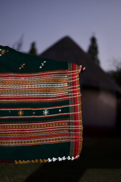 Handwoven woolen shawl