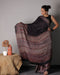 Black Ajrakh Modal Silk Saree