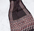 Black Ajrakh Modal Silk Stole