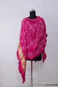 Blush Pink Bandhani Gajji Silk Dupatta