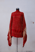 Brick Red Gajji Silk Rai Bandhej Dupatta