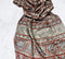 Bronze Ajrakh Mashru Silk Stole