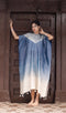 Cobalt Resolve Bandhani Shibori Silk Kaftan