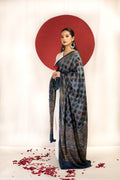 Midnight Blue Ajrakh Modal Silk Dupatta