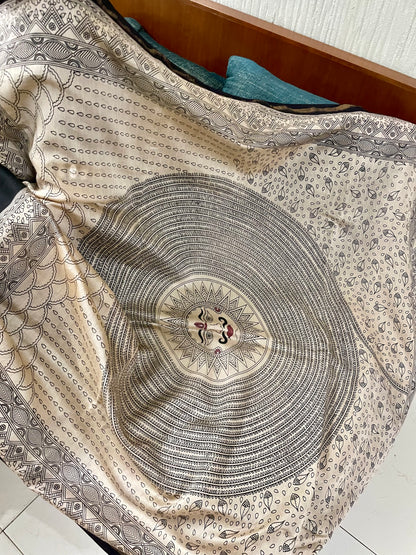 HANDPAINTED MATA NI PACHEDI SAREE
