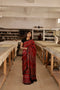 Deep Garnet Ajrakh Modal Silk Saree