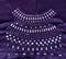Deep Violet Mirror Work Blouse Piece