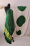 Emerald Bandhani Gajji Silk Saree with Zari Pallu