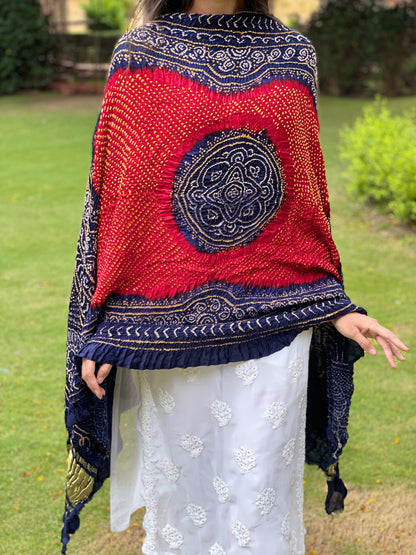 BANDHANI GAJJI SILK DUPATTA