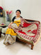 Golden Beige Handpainted Mata Ni Pachedi Saree