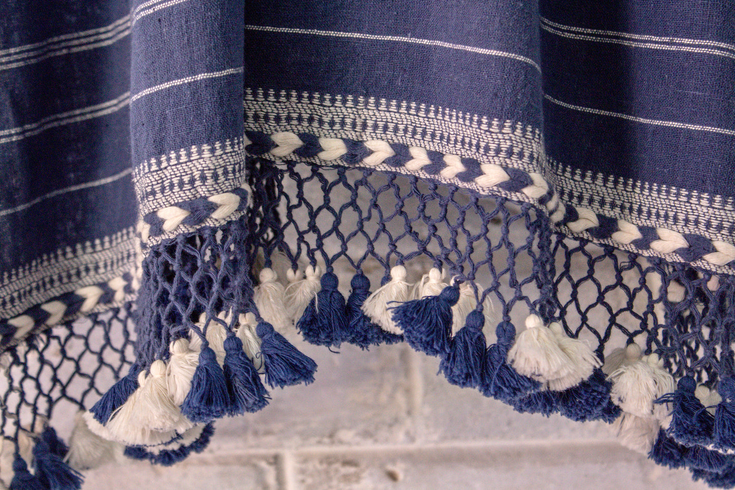 Traditional ocean Bhujodi Kala Cotton saree with rich handwoven textures and graceful drape