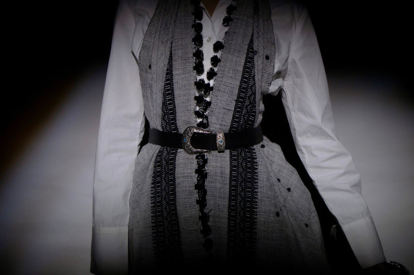 Classic handwoven woolen shawl in pearl grey designed for warmth, comfort, and refined styling