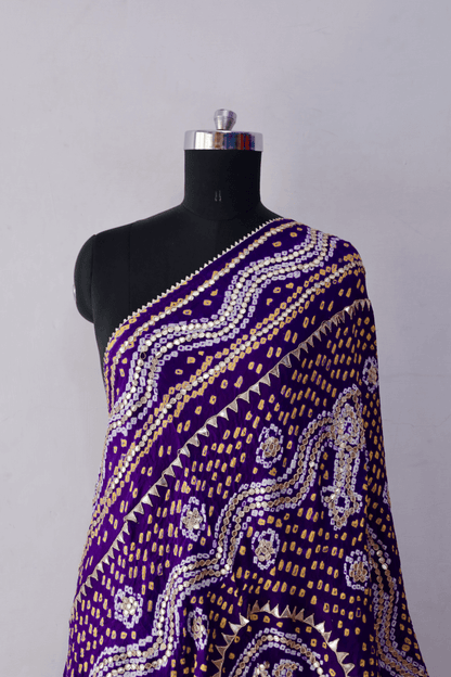 Bandhani Dupatta with Gotapatti Handwork