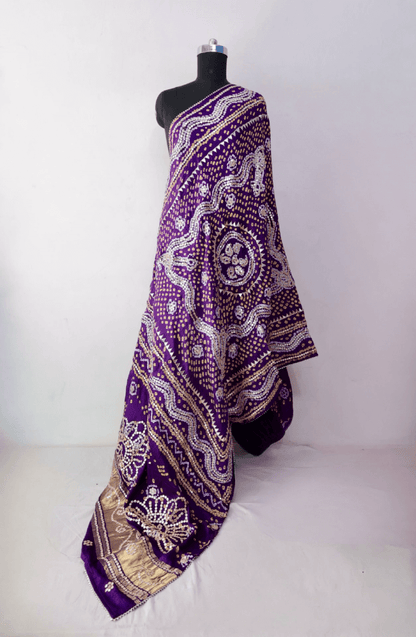 Bandhani Dupatta with Gotapatti Handwork