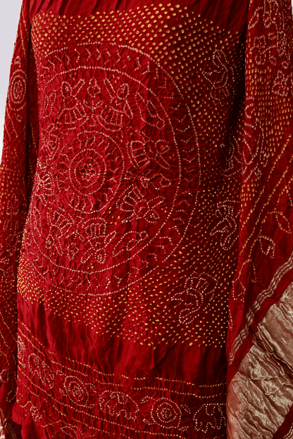 Gajji Silk Rai Bandhej Dupatta