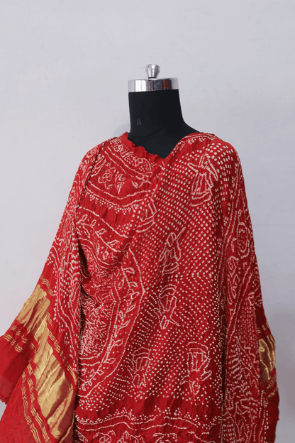 Gajji Silk Rai Bandhej Dupatta