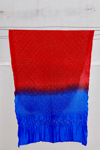 Bandhani Tussar Silk Dupatta