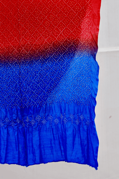 Bandhani Tussar Silk Dupatta