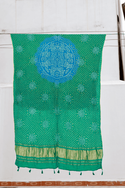Bandhani Gajji Silk Dupatta