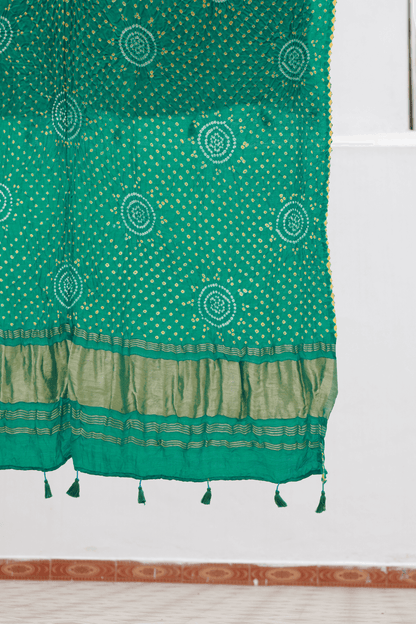 Bandhani Gajji Silk Dupatta