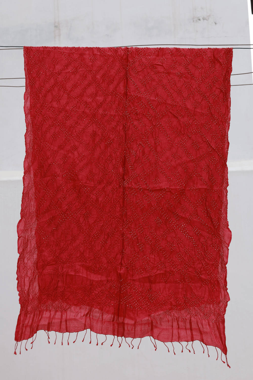 Bandhani Tussar Silk Dupatta