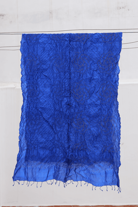 Bandhani Tussar Silk Dupatta