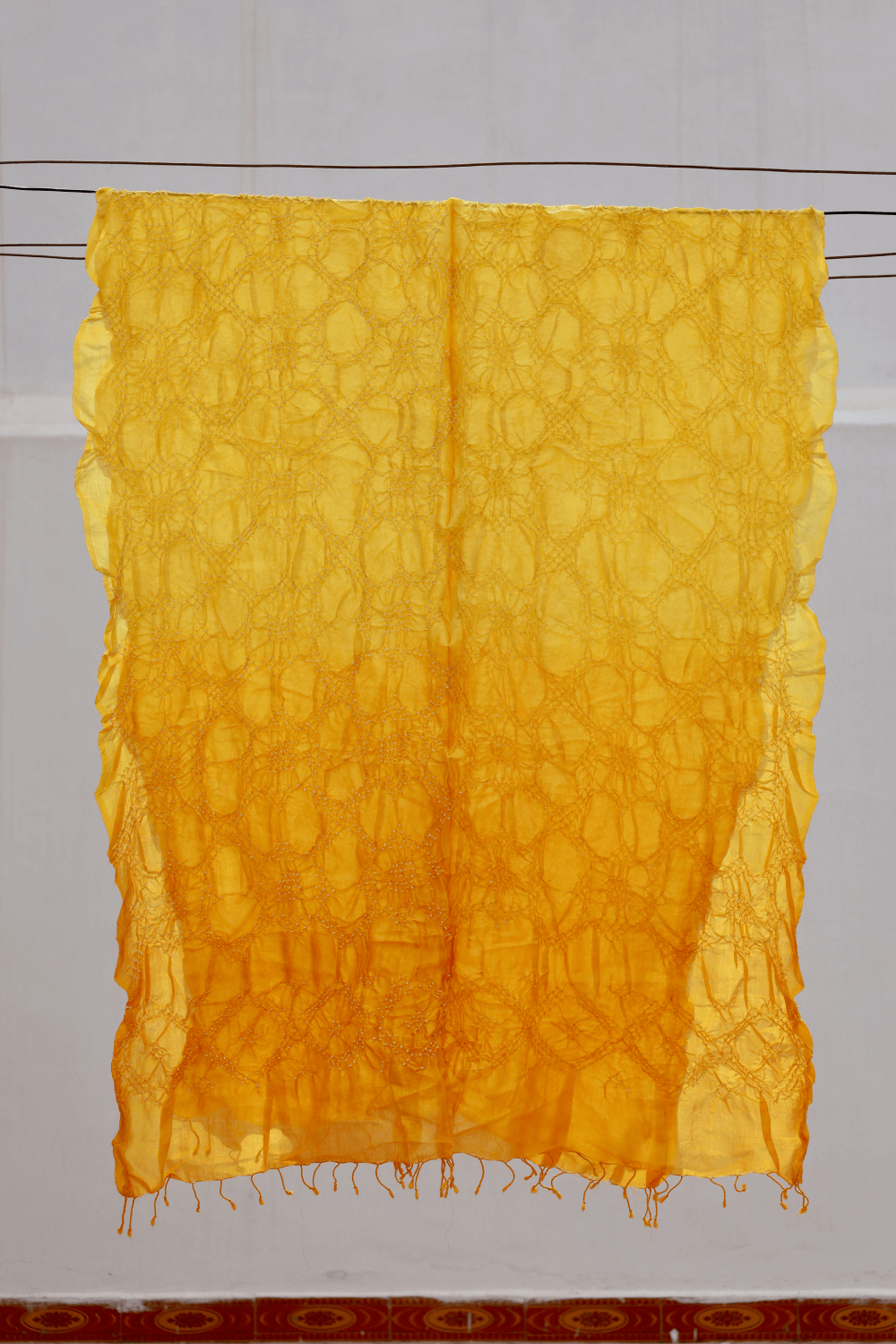 Bandhani Tussar Silk Dupatta