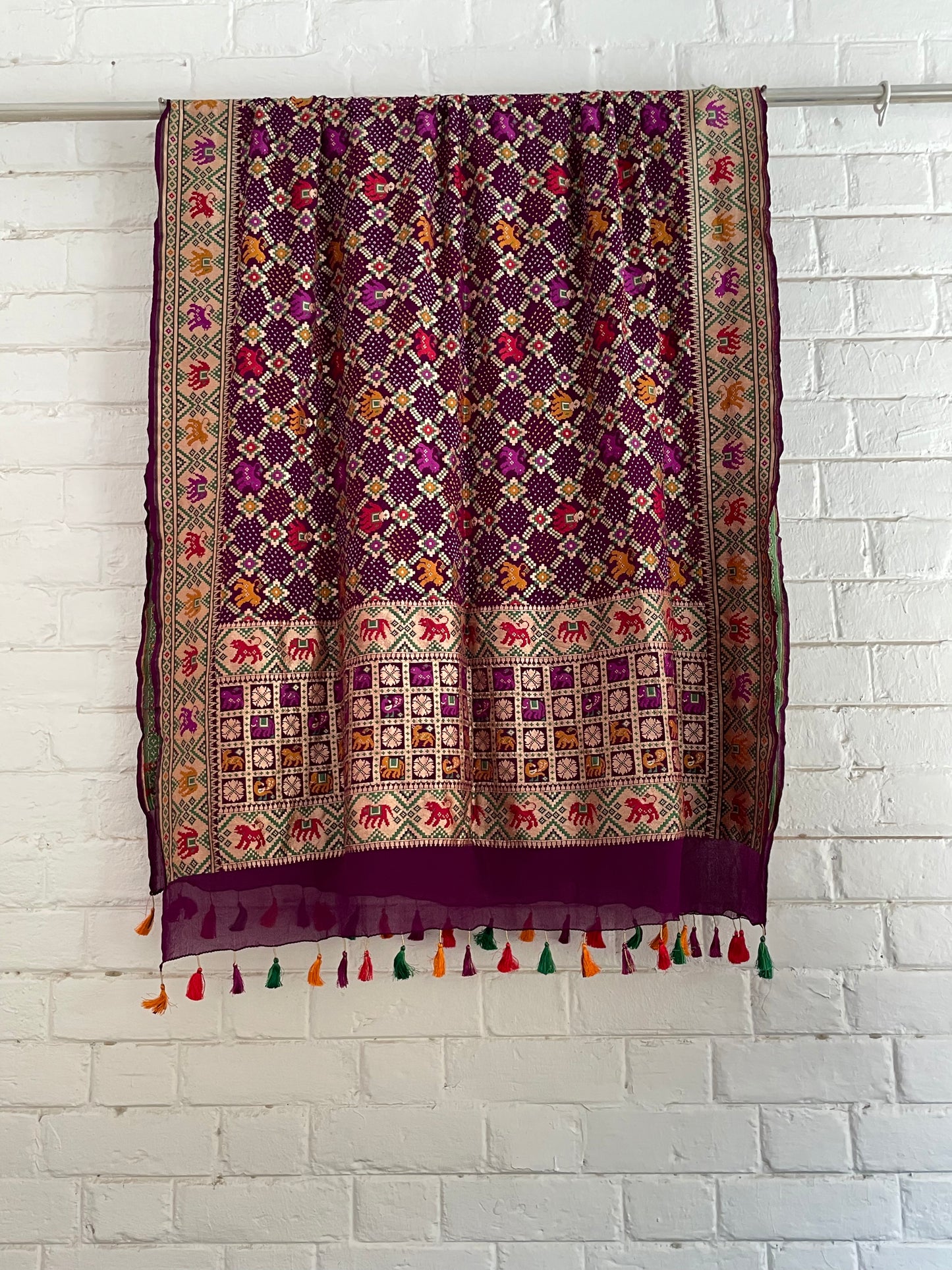 BANARASI STYLE BANDHANI SILK DUPATTA