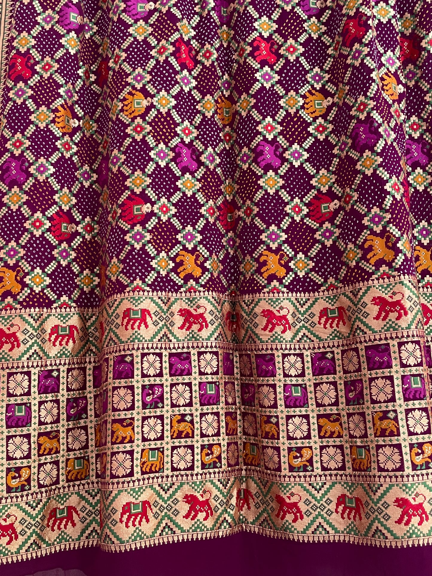 BANARASI STYLE BANDHANI SILK DUPATTA