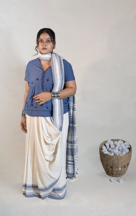 Kala Cotton Bhujodi Saree