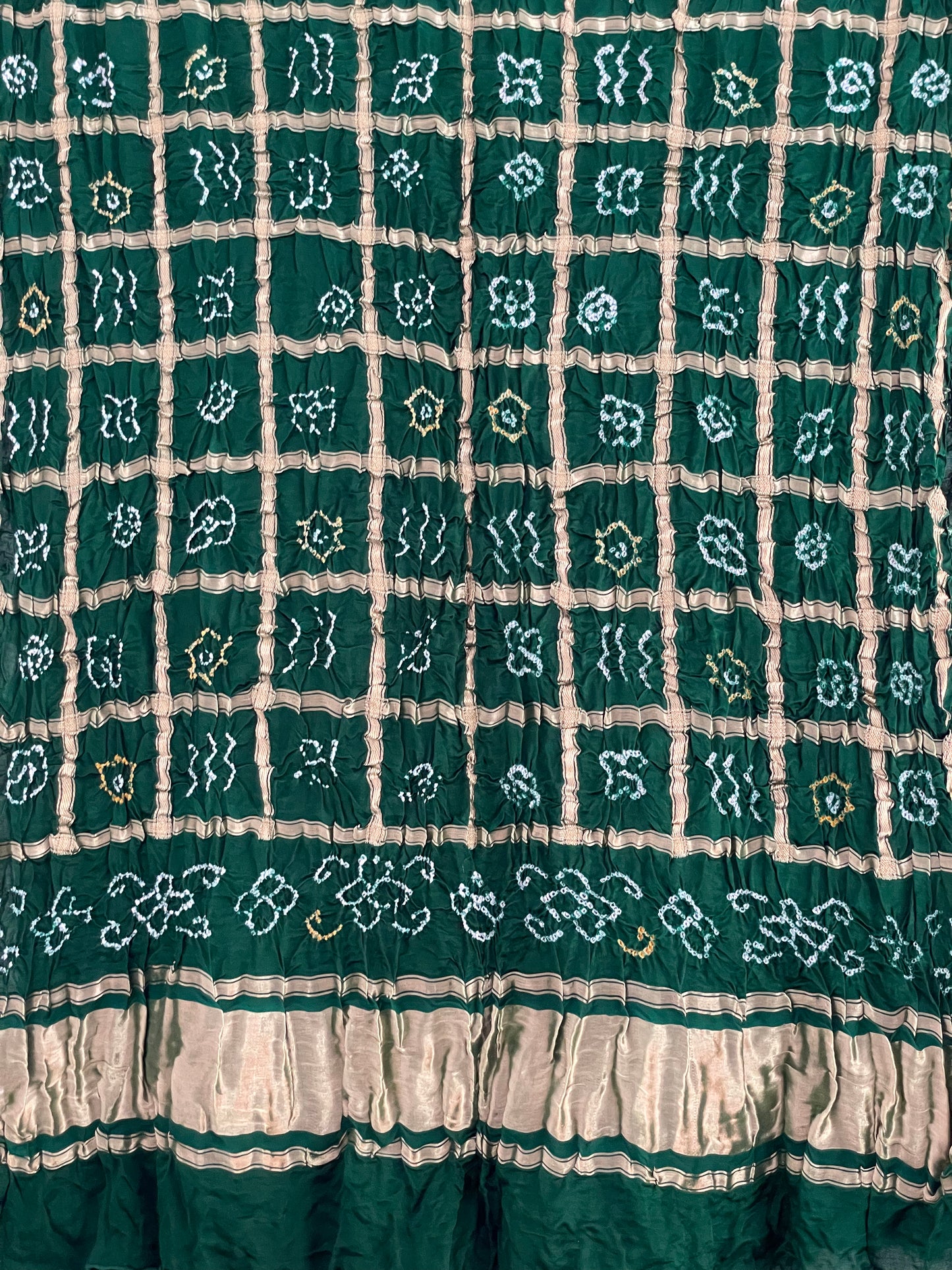 BANDHANI GHARCHOLA DUPATTA WITH ZARI WORK