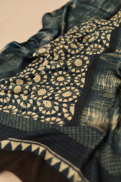 AJRAKH MODAL SILK DUPATTA