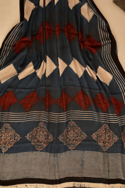 AJRAKH MODAL SILK DUPATTA