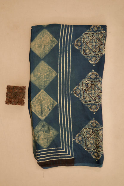 AJRAKH MODAL SILK DUPATTA