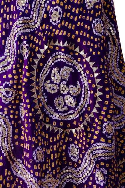 Bandhani Dupatta with Gotapatti Handwork