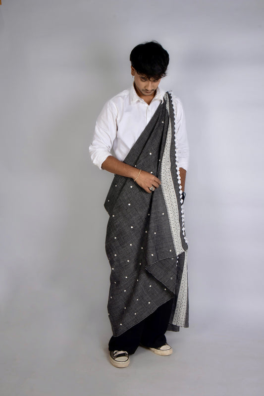 Handwoven woolen shawl