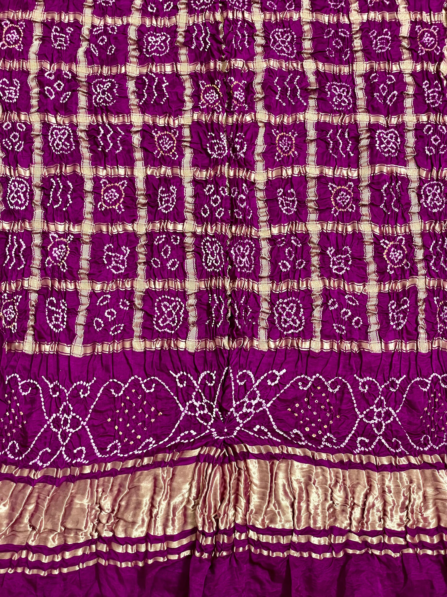 BANDHANI GHARCHOLA DUPATTA WITH ZARI WORK