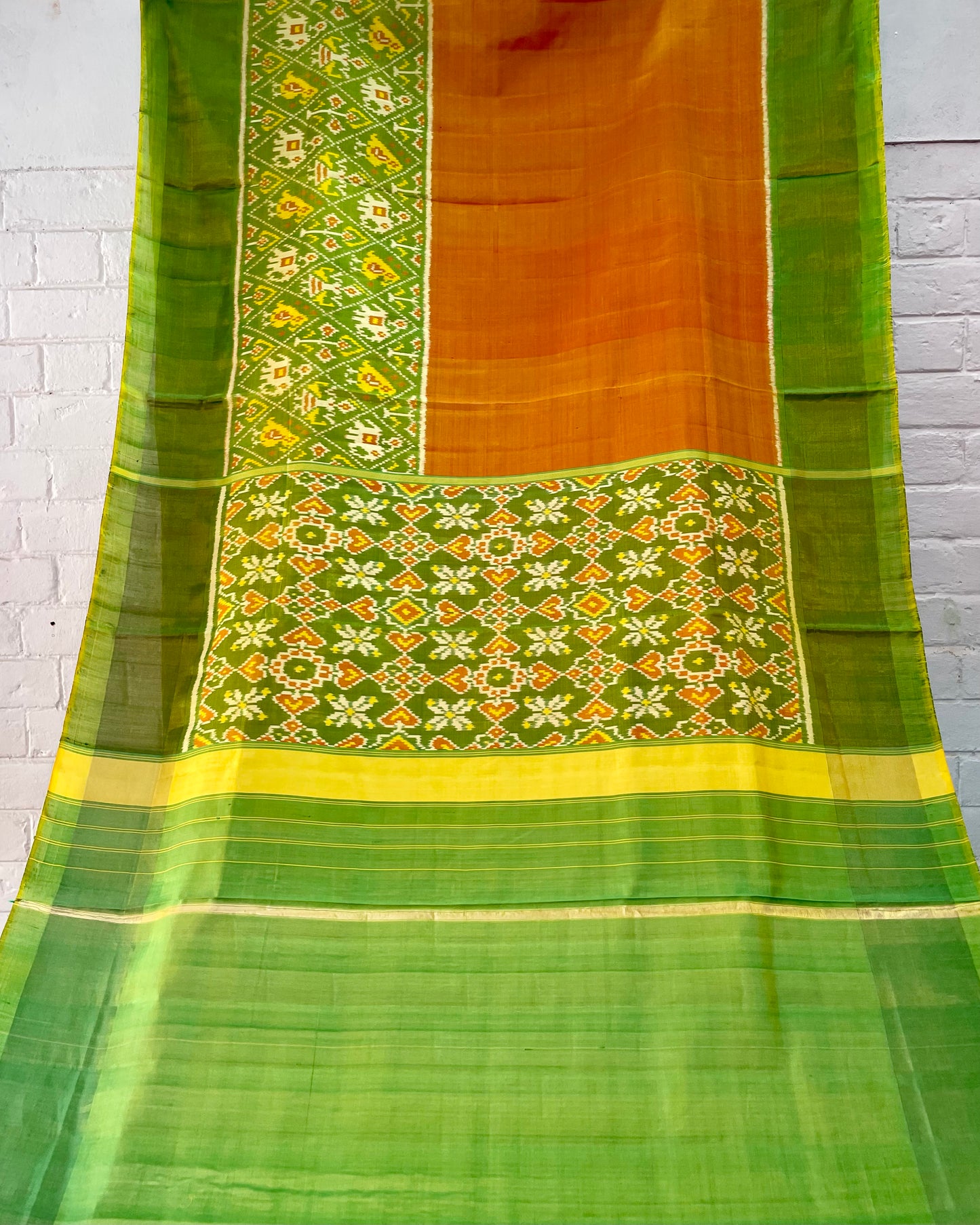 PATOLA SINGLE IKKAT SILK SAREE