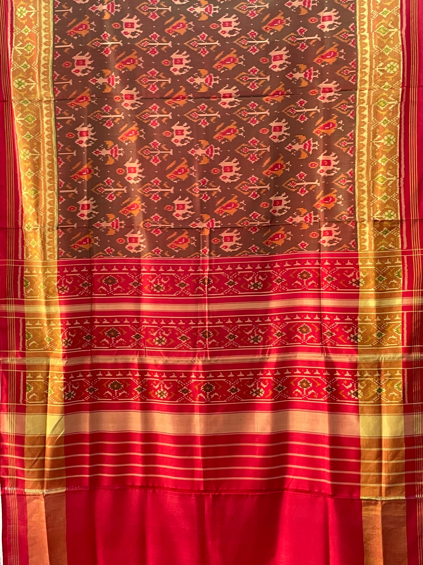 PATOLA SINGLE IKKAT SILK SAREE