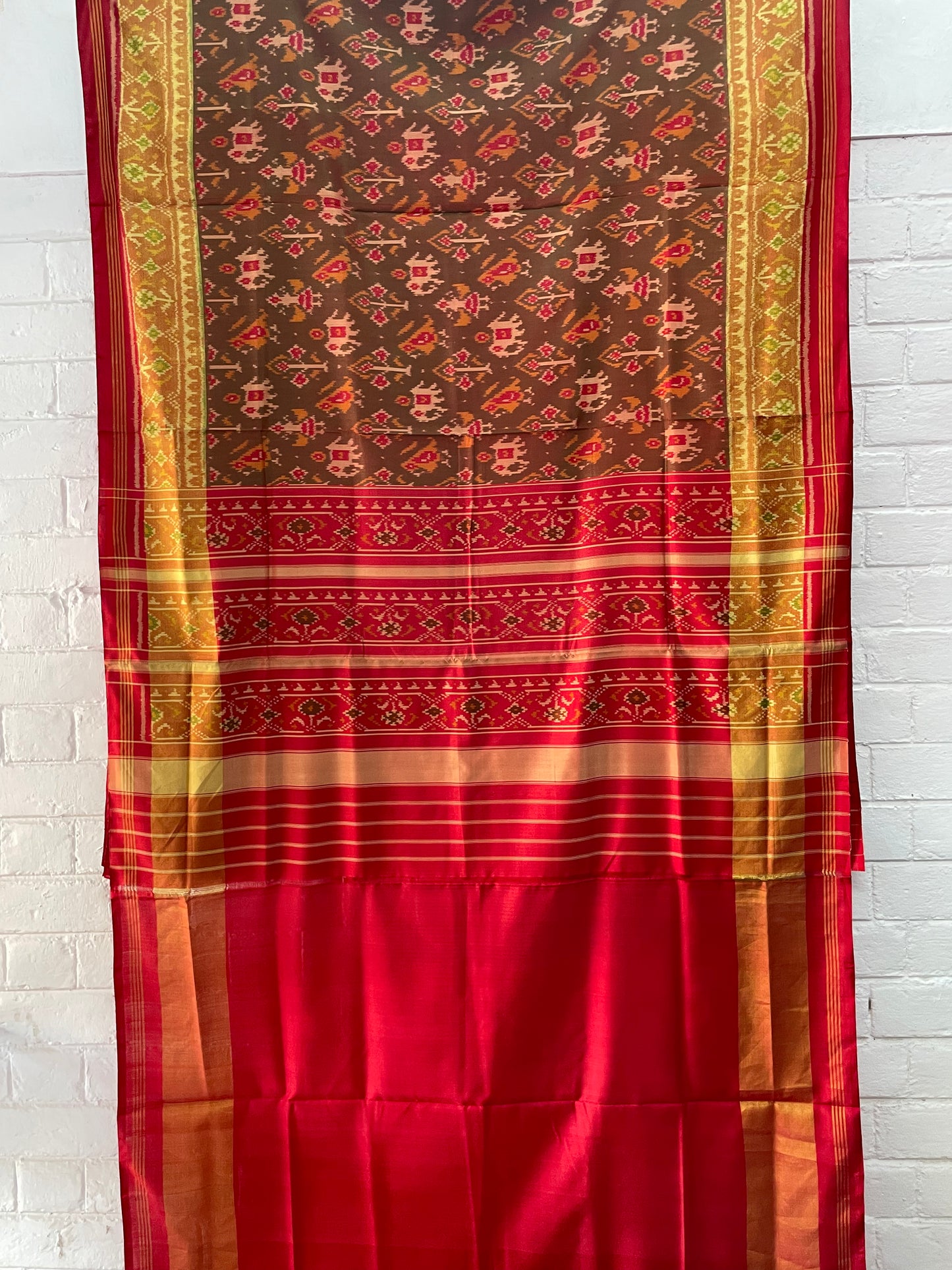 PATOLA SINGLE IKKAT SILK SAREE